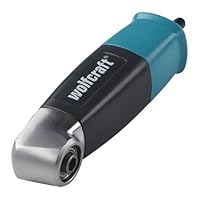 wolfcraft Winkelgetriebe 1 Stück, 4688000, Bohren und Schrauben im 90°-Winkel, Sechskant-¼’’-Antrieb, magnetische Sechskant-¼’’-Aufnahme, 52-mm-Eckmaß, kugelgelagertes Getriebe