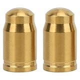 Pilipane Bikes Valve hat, Premium tita nium Alloy Bikes Valve hat, Tire Valve Stem hat Set of 2, Elegant Dusty Covers for Road Bicycles (America Valve Gold)