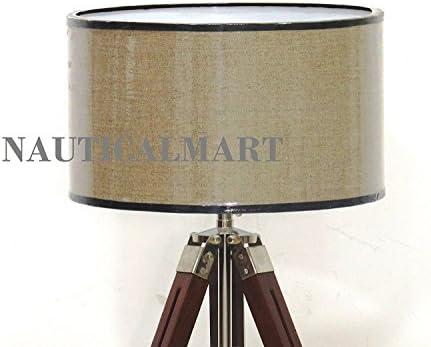 Nautical Classical Designer Tripod Living Room Table Lamp with Shade image 5