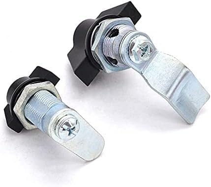 Door Lock Barrel,Cylinder hasp Lock, Cabinet Lock 2PCS Door Mailbox Drawer Cupboard Locker Cam Lock T Plastic Handle Cabinet Security Furniture Locks with Keys Hardware (Color : (Color : Sk10