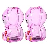 Hohopeti 2 Stück Teiliges Transparente Bär Spardose aus Robustem Große Kapazität Münzbehälter...