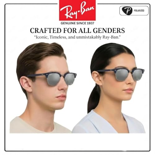 Image of Ray-Ban RB4416 NEW CLUBMASTER Squar Shape Sunglasses with Official Kit