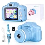 Kids Digital Camera,NINE CUBE Little Toy Camera for Boys & Girls 3-7 Years Old, Children Long Lens D