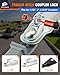 METOWARE Trailer Tongue Coupler Lock 1/4