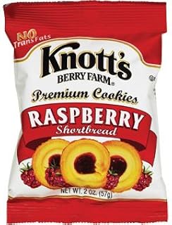 Knotts Raspberry Shortbread Cookies 24/2 oz