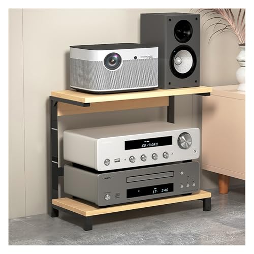 BAYTEWJX Armoire de Rangement Multimédia,Étagère pour Console de Jeux Vidéo,Support de Rack Audio Stéréo en Tour,avec Support de Rangement,pour Lecteurs...