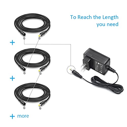 Belker 12 Volt Power Extension Cable Cord For Cctv Ip Security Camera Indoor Wireless Ip Camera Standalone Dvr Baby Monitor Router, 2 Pack Dc 5.5Mmx2.1Mm Dc Extension Power Adapter Supply Cable 3&6Ft #TOP2