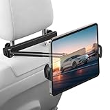 Construction Durable et Fiable: Fabriqué en alliage d'aluminium léger et en ABS résistant, ce support iPad voiture assure une tenue solide et durable pour vos appareils tout en restant léger et facile à ajuster avec une seule main. Toutes les surfaces de contact sont recouvertes de silicone pour protéger votre tablette des chocs et des rayures