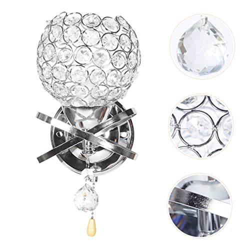 Aplique de pared de cristal LED moderno para salón y dormitorio 4