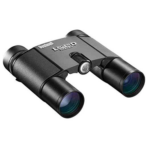 Bushnell Legend Ultra HD Compact Folding Roof Prism Binoculars, 10 x 25-mm, Black