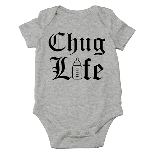 Image of AW Fashions Chug Life Baby Bodysuit Funny, Cute, and Comfortable Infant Apparel - Trendy Newborn Clothing