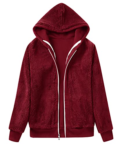 Image of SWISSWELL Hoodies for Women Winter Fleece Sweatshirt - Full Zip Up Thick Sherpa Lined Hooded Jacket