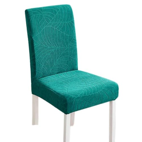 HJGUI Funda de Silla de Jacquard para Comedor, Funda de Silla de Comedor elástica de Jacquard, Funda de Silla de Cocina de Elastano Verde