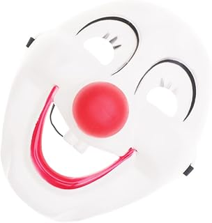 PRETYZOOM Nariz De Palhaço Perucas Traje De Palhaço Assustador Máscara De Látex Capa De Cabeça De Palhaço Máscara De Palhaço Assustador Máscara De Palhaço Halloween Máscara De Baile De