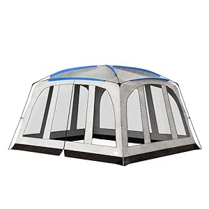 Screened-in Outdoor Canopy Tent – 14 x 12 Pop Up Shelter with Mosquito and UV Protection for Camping or Backyard – Screen House by Wakeman Outdoors