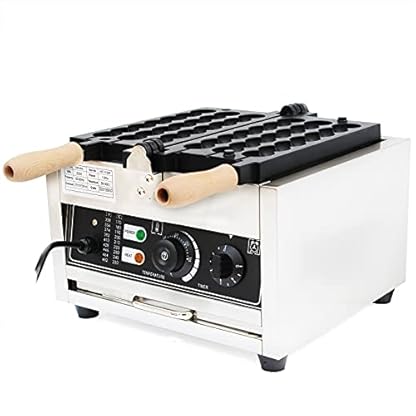 Edelstahl Bubble Waffeleisen 1500W Elektrisch Bubble Waffle Maker Maschine Kommerzielle Waffelmaschine Antihaft-Pfanne für Bäckereien, Restaurants, Kioske, Kantinen – Bild 5