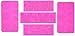 5pc Cake Decorating Molds- Premium Silicone Decoration Molds for Sugarcraft, Fondant, Gumpaste, Resin Mold , Lace Embossing Impression DIY Cake Fondant Decorating Mold -(set of 5)- Pink