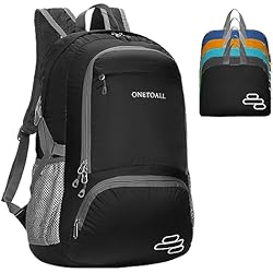ONETOALL Mochila Plegable 30L, Mochilas de Senderismo Ultraligera, Bolsa de Viaje para Hombres y Mujeres, Adecuada para Ciclismo, Excursión, Escalada y Deportes 4 ONETOALL Mochila Plegable 30L, Mochilas de Senderismo Ultraligera, Bolsa de Viaje para Hombres y Mujeres, Adecuada para Ciclismo, Excursión, Escalada y Deportes