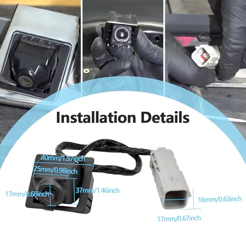 Image of 23171840 Backup Camera Replacement Compatible with Cadillac CTS /CTS-V Sedan 2011-2014 Replaces 42389646 95407397 23291201, Rear Reverse Park Assist Camera, Rear View Camera