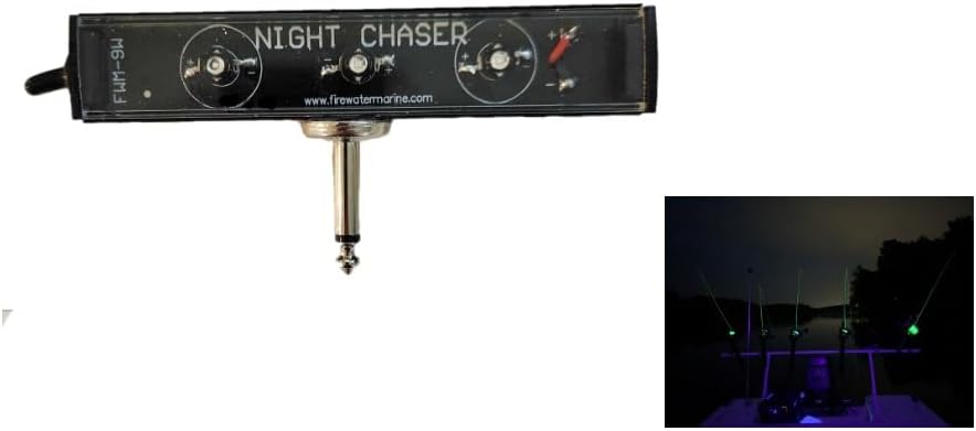 Night Chaser UV Fishing Black Light with Hard Mono Plug Jack Post