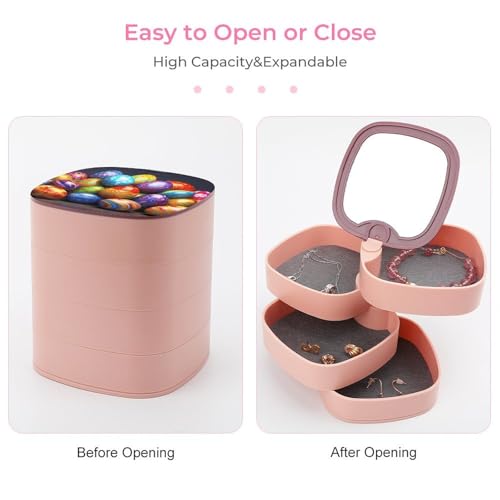 Boîte de rangement en cuir raffiné pour bijoux et bagues féminines