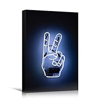 Canvas Wall Art Light Quotes Bedroom Industrial Inspirational Modern Art Multicolor Neon Photography Quotes Urban - 12x18 inches