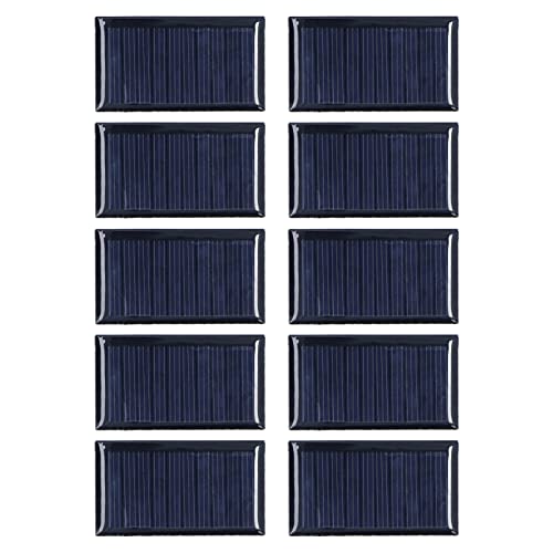 TOTITOM 10 Uds. De Celdas solares pequeñas de 0,15 W, 5V, minicélulas solares de Potencia, módulo de Panel Solar DIY...
