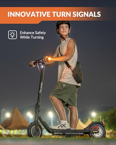 5Th Wheel V20 Pro Electric Scooter With Turn Signals - 350W Motor &18 Mph, App Support, 10 Inch Tires, Dual Braking System And Cruise Control, Folding Commuter Electric Scooter For Adults thumb #4