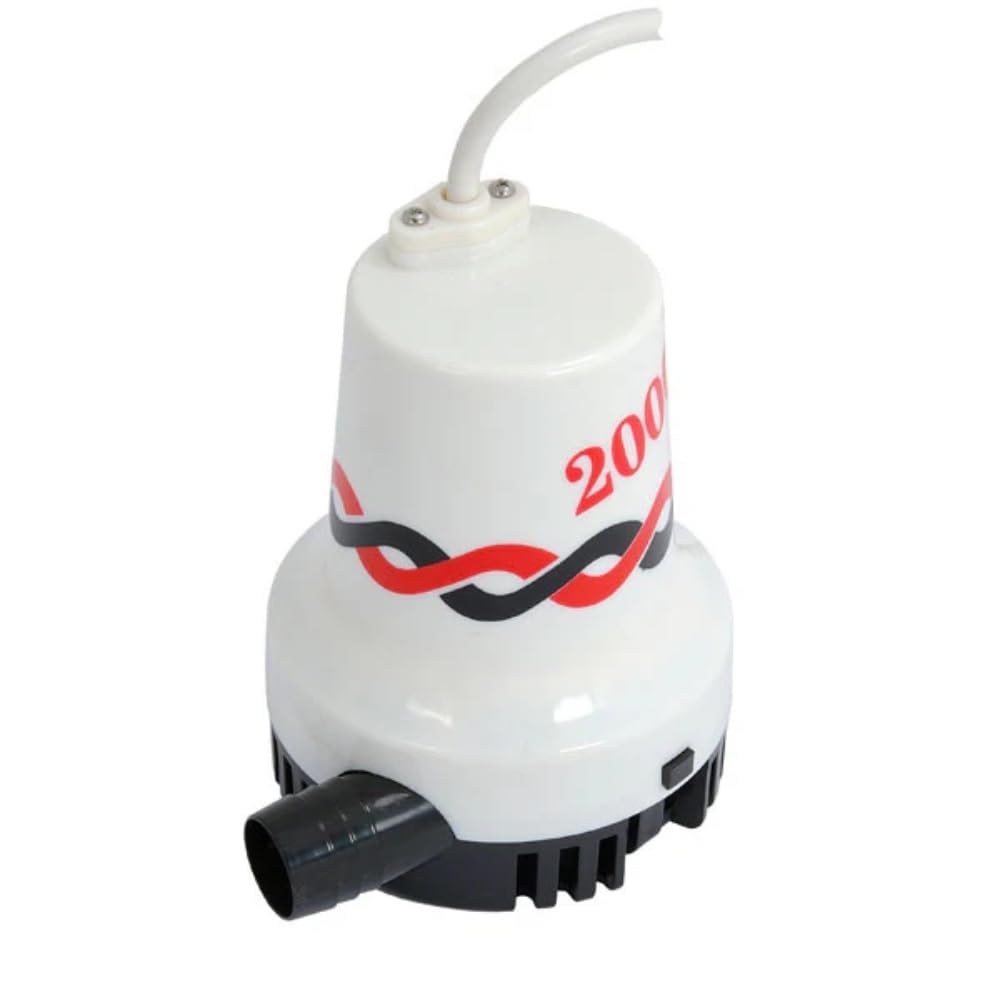 2000Gph Submersible Marine Bilge Water Pump 12V For Yacht & Boat