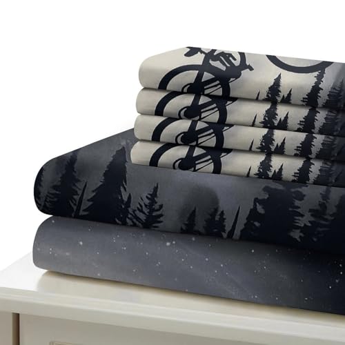 Parure de lit 140x200 cm premium texture ultra douce en microfibre résistante 3D