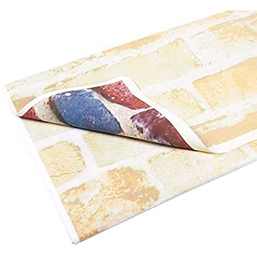 Blue Panda Fotohintergrund Backsteinmauer – Leinwand-Hintergrund Rustikal – Ideal für Fotostudio, Fotobox bei Partys, Hochzeit oder Kommerzieller Verwendung, 1,49 m x 2,2 m – Bild 3