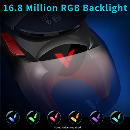 Rapoo Vt960S High Performance Wireless Gaming Mouse Paw3370 Sensor 19000 Dpi, Oled Display Wired/Wireless Modes With Lightsync Rgb, 9 Programmable Buttons, On-Board Memory For Pc Computer Laptop #TOP7