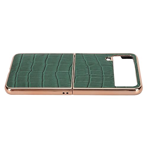 Rankomu läderfodral för Galaxy Z Flip4 - Grön, repbeständig skyddande