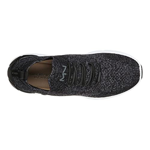 Skechers Skechers Women's A-LINE Sneaker, Black Heathered Knit/White Bottom, 8 UK Medium