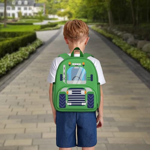 Image of Tractor Toddler Backpack for Little Kids Water Resistance Kindergarten Preschool Bags Children Schoolbag Cute 3D Animal Cartoon Backpacks Gifts for Baby Boys Girls