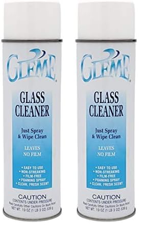 Limpiador de vidrios Claire Manufacturing CL050-1PK Gleme, lata de 20 oz, 1 unidad, verde azulado y blanco (paquete de 2)