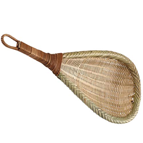 Doitool Bamboo Weaving Basket Fine Mesh Strainer Bamboo Sieve Strainer Spoon For Sifting Flour Noodle Rice Vegetable #TOP3