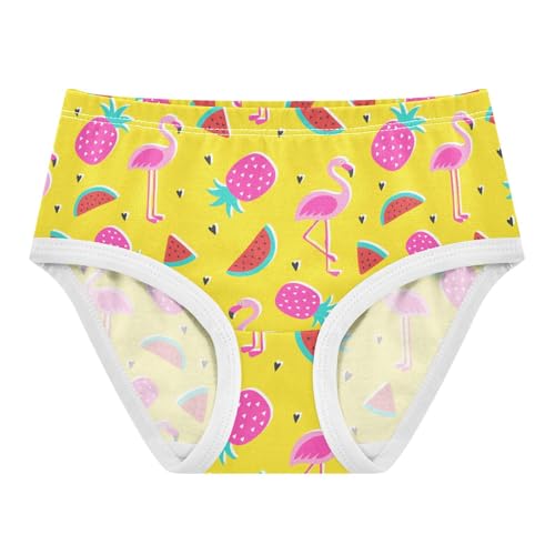 Little Girl Underwear Toddler Panties Kids Undies Flamingo Pineapple Watermelon Fruit Soft Cotton Briefs 2T-8Y