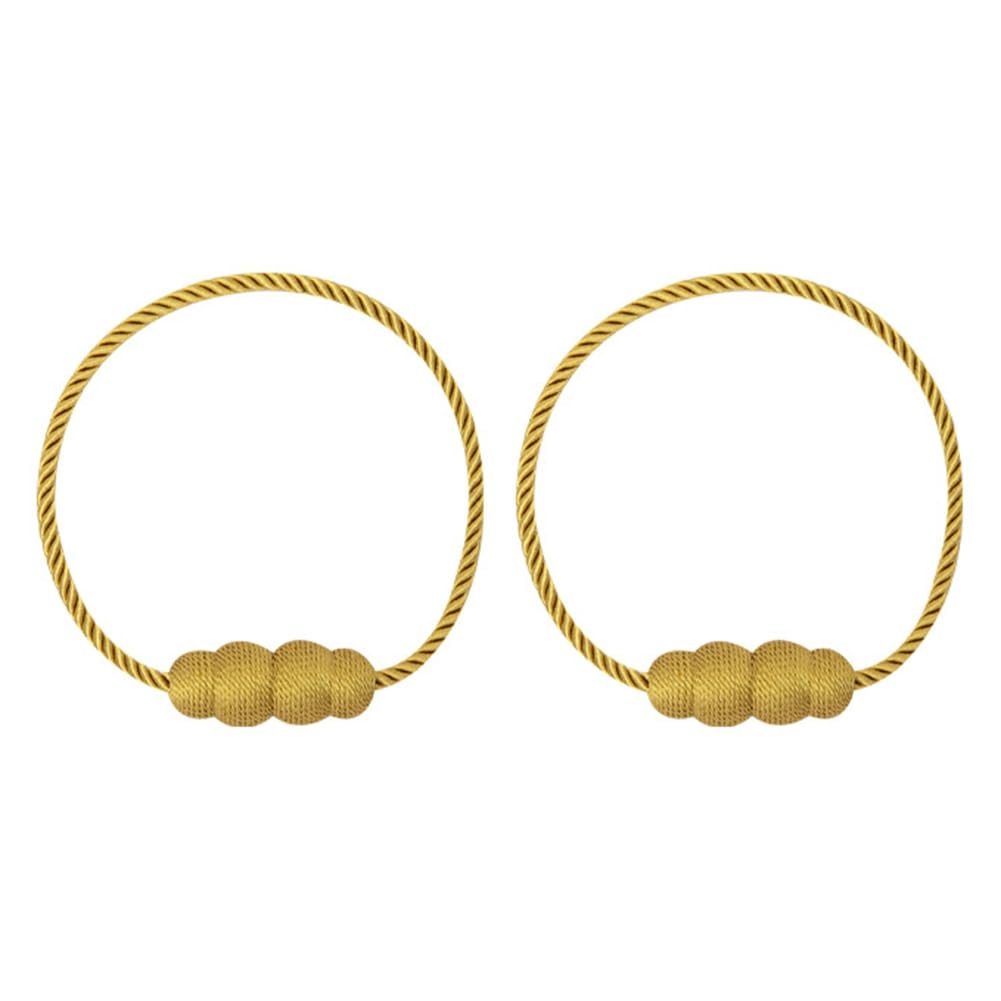 UDSKNV[KSL Magnetic Curtain Tiebacks for Home and Decor, Elegant Weave Design Holdback Accessory