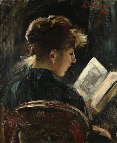 Affiche Femme lisant par Lovis Corinth 60x90cm pour decoration murale salon