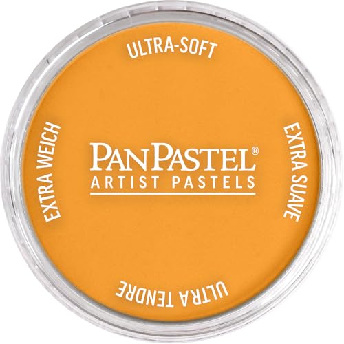 PanPastel Artist Pastels by GOLDEN, Orange Medium, 2.44” / 62mm Pan Diameter, Professional Artist Pastels, Unique Pan Format (cake-like)