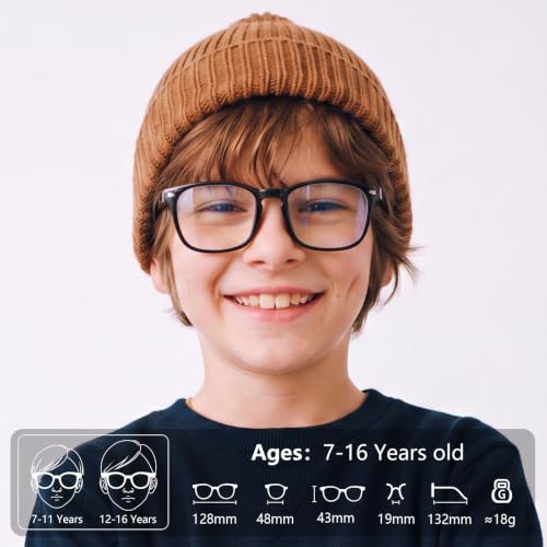 Image of EYEBUDDY Blue Light Glasses for Kids Boys Girls,Computer Gaming Bluelight Glasses,Fake Glasses for Ages 2-12