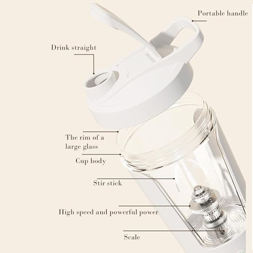 Bouteille mélangeur de protéines étanche 500ml - 8