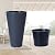 Rengue 23" Tall Outdoor Planters, Set of 2 Large Outdoor Tall Planter with Small Planting Pots, Round Flower Pots Suitable for Indoor/Outdoor, Front Door, Porch, Patio, Deck (Grey)