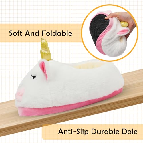 Image of Women Animal Slippers Cute Plush House Shoes Warm Novelty Cartoon | Slippers Gifts for Birthday Christmas