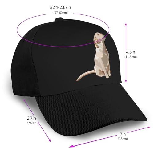 Labrador Retriever Unisex Classic Adjustable Curved Brim Baseball Cap, Trucker Hat2