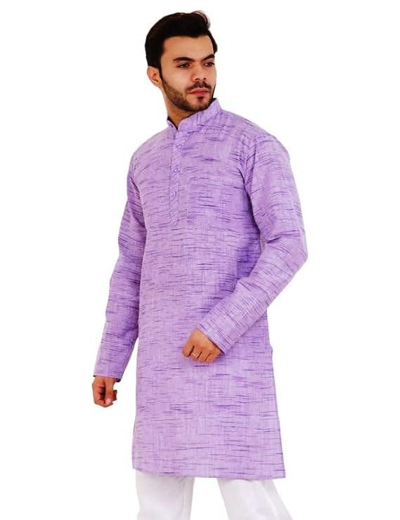 Image of Men's Khadie Cotton Relaxed Straight Kurta