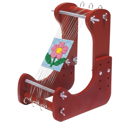 ZOLAOLA Adjustable Standing Bead Loom Bead Loom Kit for Adults & Beginners with 4 Length Settings Ergonomic Angled Design Work Area 7.5-10.5 for Jewelry Making Bracelets Necklaces & Crafts