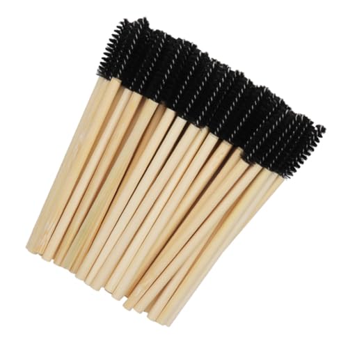 PartyKindom 100pcs Disposable Mascara Applicator Brush Eyelash Extension Eyebrow Brush Wand Quick Easy Application for Lash Make-up