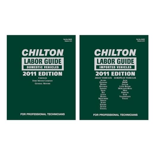 Chilton 2011 Labor Guide for Vehicles